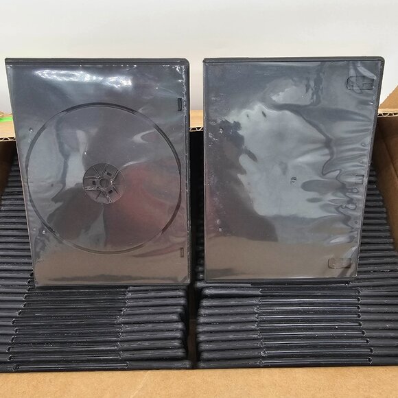 Empty Black Slim DVD Cases, Qty 75, Brand New - Picture 4 of 15
